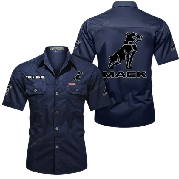 Cargo Hauler Exclusive Logo Short Sleeved Shirt, Gift For Cargo Hauler Enthusiasts CAR444 - Dark Blue