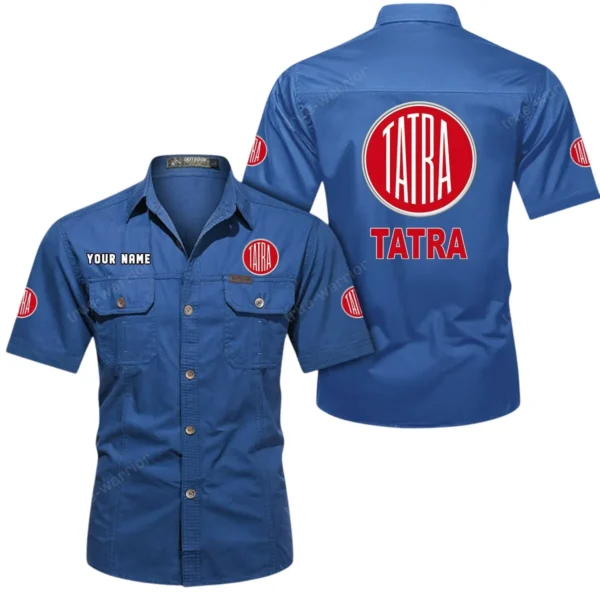 All-Terrain Truck Exclusive Logo Short Sleeved Shirt, Gift For All-Terrain Truck Enthusiasts CAR444 - Cowboy Blue