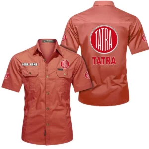 Adventure Truck Exclusive Logo Short Sleeved Shirt, Gift For Adventure Truck Enthusiasts CAR444 - Red