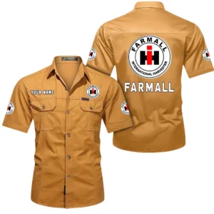 Farming Legend Exclusive Logo Short Sleeved Shirt, Gift For Farming Legend Enthusiasts CAR444 - Turmeric