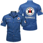 Red Workhorse Exclusive Logo Short Sleeved Shirt, Gift For Red Workhorse Lovers CAR444 - Cowboy Blue