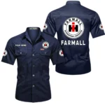 All-Purpose Tractor Exclusive Logo Short Sleeved Shirt, Gift For All-Purpose Tractor Lovers CAR444 - Dark Blue