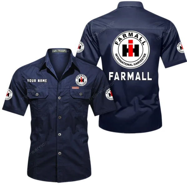 All-Purpose Tractor Exclusive Logo Short Sleeved Shirt, Gift For All-Purpose Tractor Lovers CAR444 - Dark Blue
