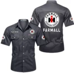 Crop Harvester Exclusive Logo Short Sleeved Shirt, Gift For Crop Harvester Lovers CAR444 - Gray
