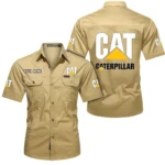 TitanTrack Machinery Exclusive Logo Short Sleeved Shirt, Gift For TitanTrack Machinery Lovers CAR444 - Khaki