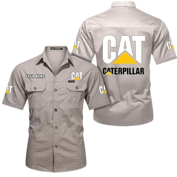 BoulderBeast Works Exclusive Logo Short Sleeved Shirt, Gift For BoulderBeast Works Lovers CAR444 - Beige