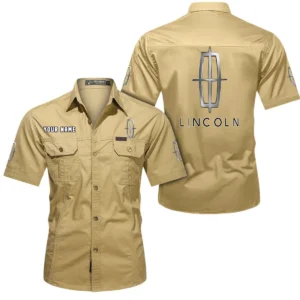 Premium Road Car Exclusive Logo Short Sleeved Shirt, Gift For Premium Road Car Enthusiasts CAR444 - Khaki