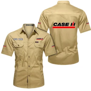 Ranch Tractor Exclusive Logo Short Sleeved Shirt, Gift For Ranch Tractor Enthusiasts CAR444 - Khaki