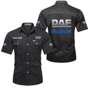 Long-Haul Vehicle Exclusive Logo Short Sleeved Shirt, Gift For Long-Haul Vehicle Enthusiasts CAR444 - Black