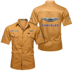 American Sedan  Exclusive Logo Short Sleeved Shirt, Gift For American Sedan  Enthusiasts CAR444 - Turmeric