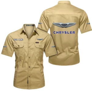 Premium Ride  Exclusive Logo Short Sleeved Shirt, Gift For Premium Ride  Enthusiasts CAR444 - Khaki