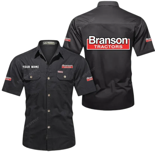 Utility Tractor Exclusive Logo Short Sleeved Shirt, Gift For Utility Tractor Enthusiasts CAR444 - Black