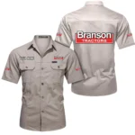 Heavy-Duty Tractor Exclusive Logo Short Sleeved Shirt, Gift For Heavy-Duty Tractor Enthusiasts CAR444 - Beige