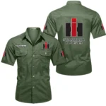 Agricultural Tractor Exclusive Logo Short Sleeved Shirt, Gift For Agricultural Tractor Enthusiasts CAR444 - Army Green