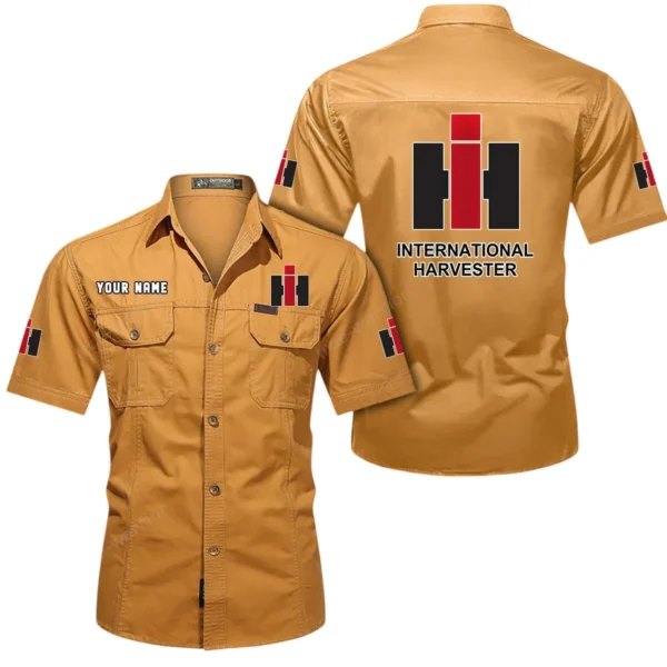 Rural Work Vehicle Exclusive Logo Short Sleeved Shirt, Gift For Rural Work Vehicle Lovers CAR444 - Turmeric