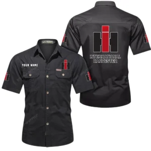 Farm Machine Exclusive Logo Short Sleeved Shirt, Gift For Farm Machine Enthusiasts CAR444 - Black