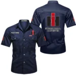 Crop Harvester Exclusive Logo Short Sleeved Shirt, Gift For Crop Harvester Enthusiasts CAR444 - Dark Blue