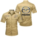 Roadster  Exclusive Logo Short Sleeved Shirt, Gift For Roadster  Lovers CAR444 - Khaki