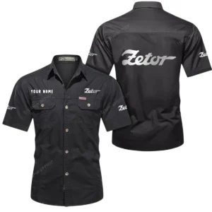 Farm Utility Tractor Exclusive Logo Short Sleeved Shirt, Gift For Farm Utility Tractor Enthusiasts CAR444 - Black