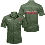 Pickup Truck Exclusive Logo Short Sleeved Shirt, Gift For Pickup Truck Enthusiasts CAR444 - Army Green