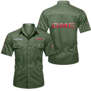 Pickup Truck Exclusive Logo Short Sleeved Shirt, Gift For Pickup Truck Enthusiasts CAR444 - Army Green