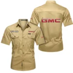 Workhorse Truck Exclusive Logo Short Sleeved Shirt, Gift For Workhorse Truck Enthusiasts CAR444 - Khaki