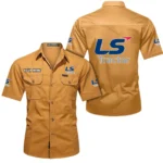 Work Tractor Exclusive Logo Short Sleeved Shirt, Gift For Work Tractor Lovers CAR444 - Turmeric