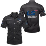 Utility Tractor Exclusive Logo Short Sleeved Shirt, Gift For Utility Tractor Enthusiasts CAR444 - Black