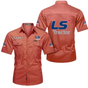 Heavy Duty Tractor Exclusive Logo Short Sleeved Shirt, Gift For Heavy Duty Tractor Lovers CAR444 - Red