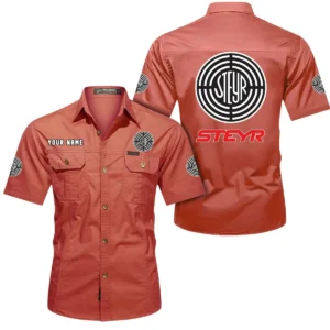 Harvest-Ready Tractor Exclusive Logo Short Sleeved Shirt, Gift For Harvest-Ready Tractor Lovers CAR444 - Red