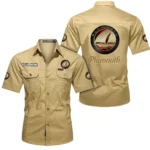 Road-Ready Sedan Exclusive Logo Short Sleeved Shirt, Gift For Road-Ready Sedan Enthusiasts CAR444 - Khaki