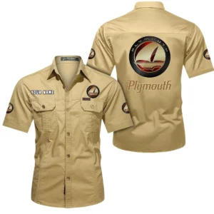 Road-Ready Sedan Exclusive Logo Short Sleeved Shirt, Gift For Road-Ready Sedan Enthusiasts CAR444 - Khaki
