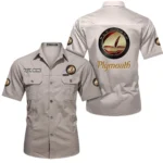 Heritage Vehicle Exclusive Logo Short Sleeved Shirt, Gift For Heritage Vehicle Enthusiasts CAR444 - Beige