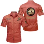 Traditional Car Exclusive Logo Short Sleeved Shirt, Gift For Traditional Car Enthusiasts CAR444 - Red