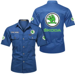 Urban Compact Auto  Exclusive Logo Short Sleeved Shirt, Gift For Urban Compact Auto  Enthusiasts CAR444 - Cowboy Blue