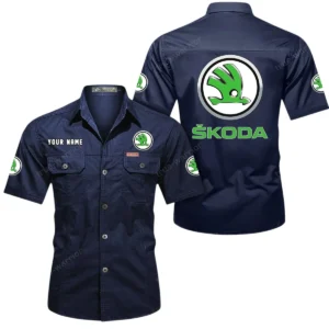 Everyday Driver  Exclusive Logo Short Sleeved Shirt, Gift For Everyday Driver  Enthusiasts CAR444 - Dark Blue