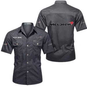 Racing Icon  Exclusive Logo Short Sleeved Shirt, Gift For Racing Icon  Enthusiasts CAR444 - Gray