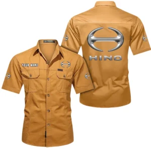 Industrial Vehicle Exclusive Logo Short Sleeved Shirt, Gift For Industrial Vehicle Enthusiasts CAR444 - Turmeric