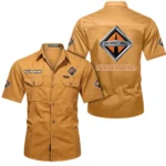 Industrial Vehicle Exclusive Logo Short Sleeved Shirt, Gift For Industrial Vehicle Enthusiasts CAR444 - Turmeric