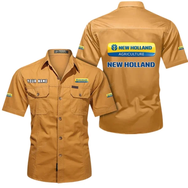 Heavy Farm Vehicle Exclusive Logo Short Sleeved Shirt, Gift For Heavy Farm Vehicle Enthusiasts CAR444 - Turmeric
