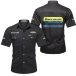 Agricultural Tractor Exclusive Logo Short Sleeved Shirt, Gift For Agricultural Tractor Enthusiasts CAR444 - Black