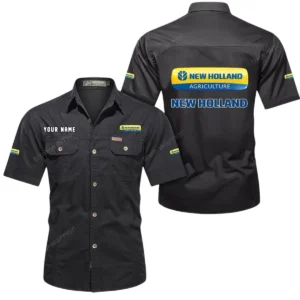 Agricultural Tractor Exclusive Logo Short Sleeved Shirt, Gift For Agricultural Tractor Enthusiasts CAR444 - Black