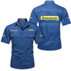 Field Work Machine Exclusive Logo Short Sleeved Shirt, Gift For Field Work Machine Enthusiasts CAR444 - Cowboy Blue