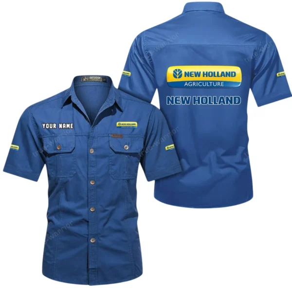 Field Work Machine Exclusive Logo Short Sleeved Shirt, Gift For Field Work Machine Enthusiasts CAR444 - Cowboy Blue