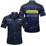 Crop Harvester Exclusive Logo Short Sleeved Shirt, Gift For Crop Harvester Enthusiasts CAR444 - Dark Blue