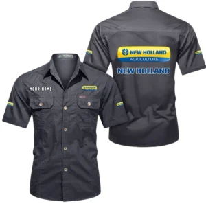 Cultivation Vehicle Exclusive Logo Short Sleeved Shirt, Gift For Cultivation Vehicle Enthusiasts CAR444 - Gray