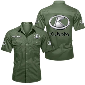 Compact Utility Tractor Exclusive Logo Short Sleeved Shirt, Gift For Compact Utility Tractor Enthusiasts CAR444 - Army Green
