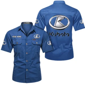 Small-Scale Agriculture Tractor Exclusive Logo Short Sleeved Shirt, Gift For Small-Scale Agriculture Tractor Enthusiasts CAR444 - Cowboy Blue