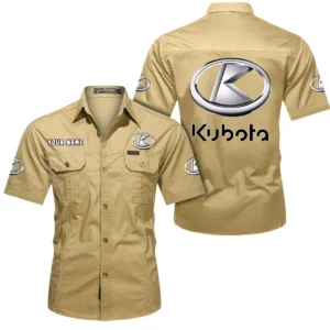 All-Round Utility Tractor Exclusive Logo Short Sleeved Shirt, Gift For All-Round Utility Tractor Lovers CAR444 - Khaki