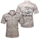 Mini Tillage Tractor Exclusive Logo Short Sleeved Shirt, Gift For Mini Tillage Tractor Lovers CAR444 - Beige